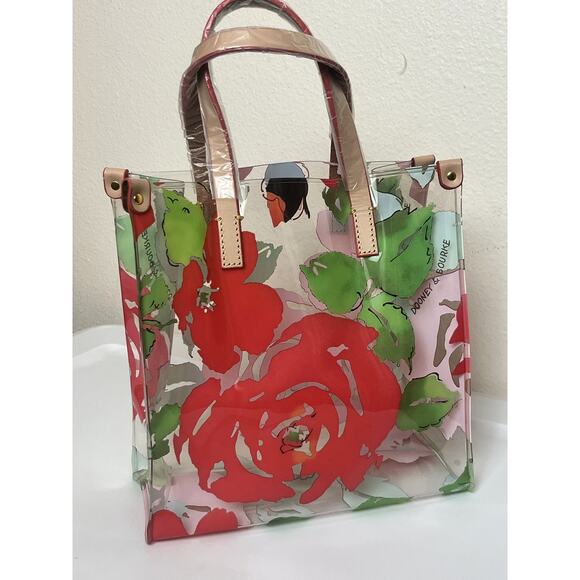 New Dooney & Bourke Clear Lunch Bag Tote Floral Multicolor - Picture 4 of 7